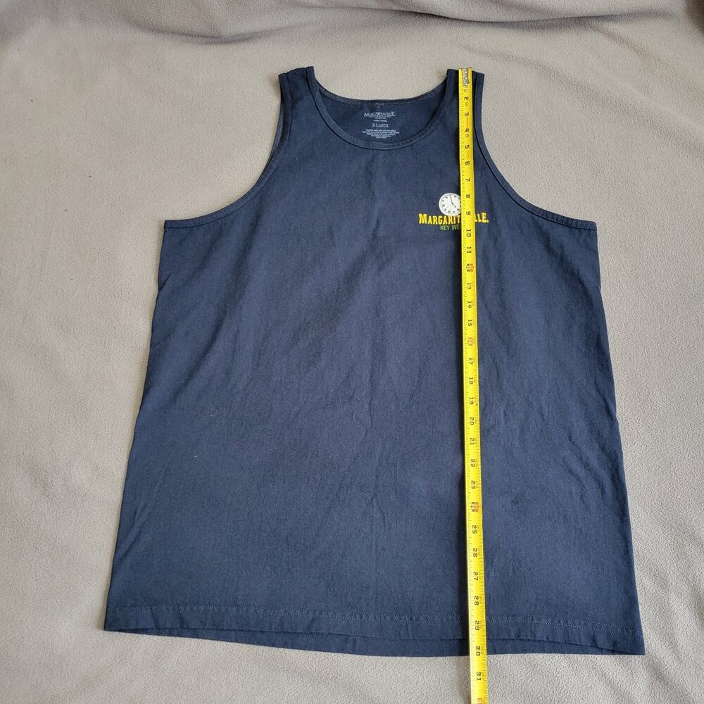 MAGARITAVILLE Shirt Tank Mens Size XL Navy Parrot Tropical Beer Cotton - Picture 4 of 8